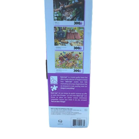 FAWN*COOKIE BAKING*GARDEN BUNNIES SURE-GRIP 900 Piece  28" X 19" Puzzle‎ - Picture 3 of 6